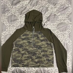 Camouflage Crop top hoodie